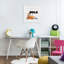 «Build with Orange Bulldozer», reproduction d'art sous verre, conception de Kim Allen-442592216-442592219