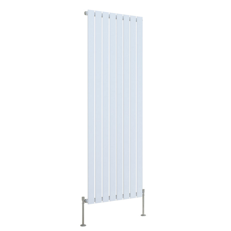 Shonnard Vertical Single Flat Panel Radiator, Gloss White, 160cm H x 54.4cm W