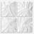 Orren Ellis Snowdrift Scultped White Wall Decor, Set Of 4