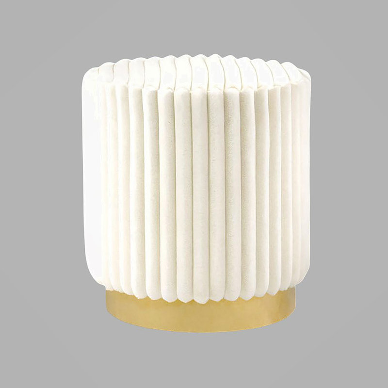 Tabouret d'appoint rond de style contemporain 1 pièce