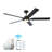 60'' Smart Ceiling Fan With 5 Blades,remote And App Control Led Light