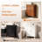 Bathroom Cabinet Brown With Double-Door