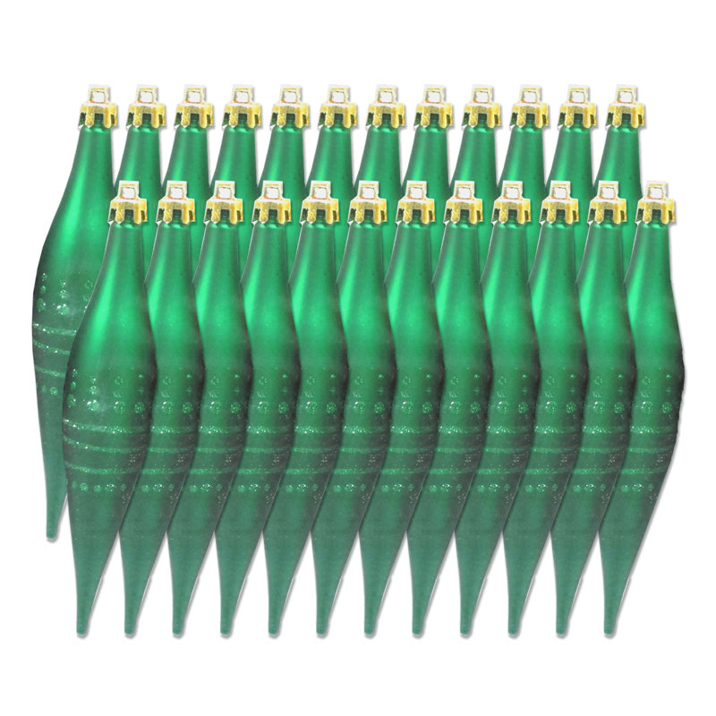 24 Piece Finial Ornament Set, Vert