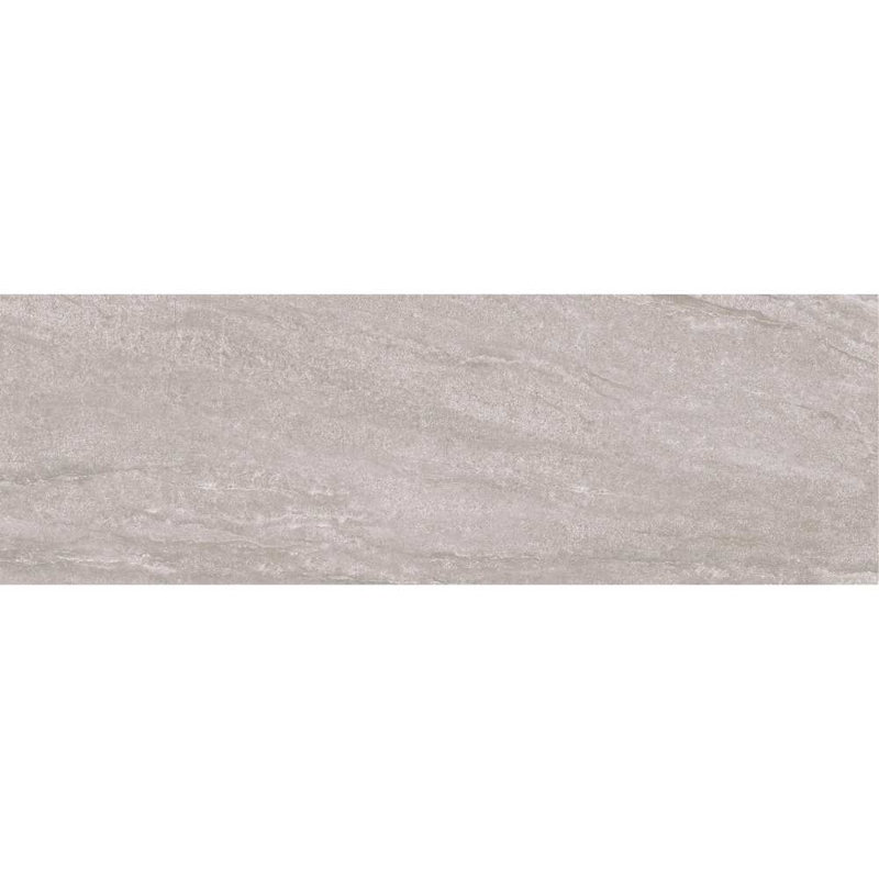 Crete 12'' x 40'' Ceramic Stone Look Wall Tile, Gris