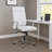 Dave Tall Executive Swivel Armchair, Chrome Finish, White Vinyl-117561315