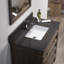 Ensemble de meuble-lavabo de salle de bain simple avec miroir 37 po Briese-27091322