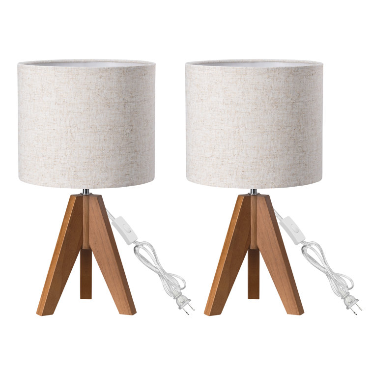 Brabazon Solid Wood Tripod Lamp