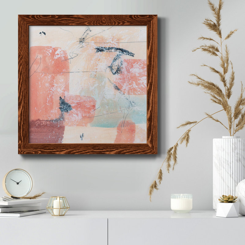 Warm Warm Under III - Toile encadrée de qualité supérieure - prête à être accrochée, H 35,5 po x l 35,5 po x P 1,5 po, Érable