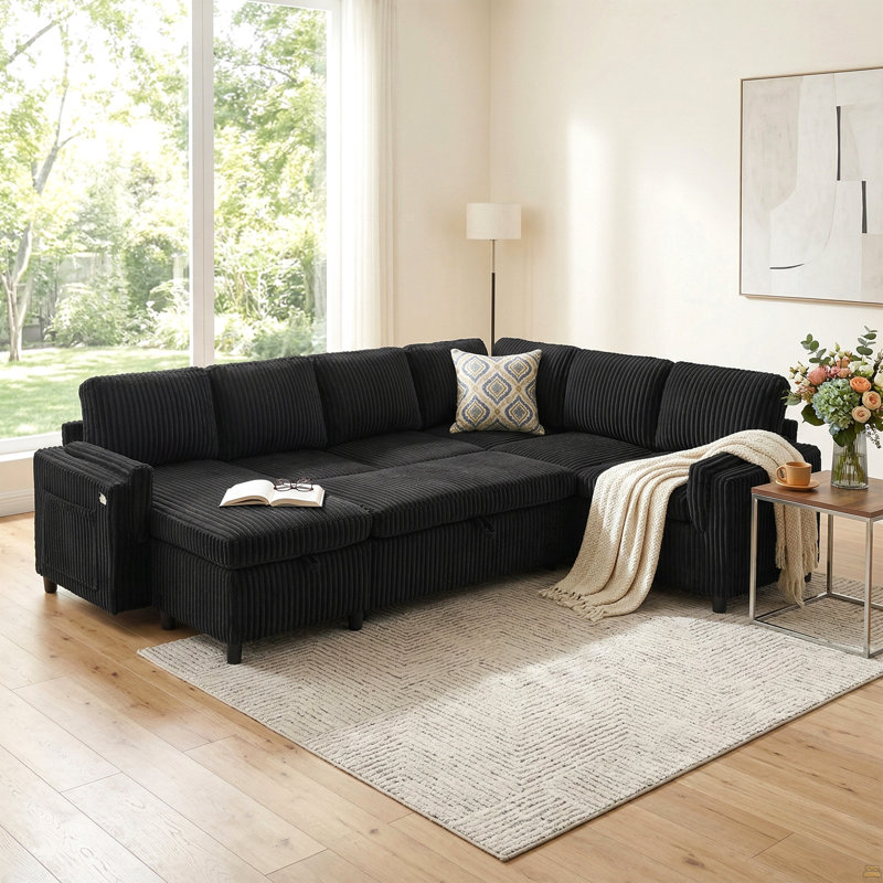 Divan-lit convertible, Black