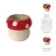 Sagebrook Home Porcelain 5" Red And White Mushroom Planter