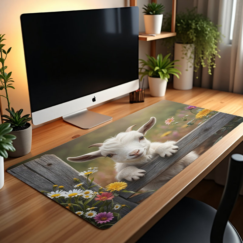 Polyester Desk Pad, 14.4x12.1