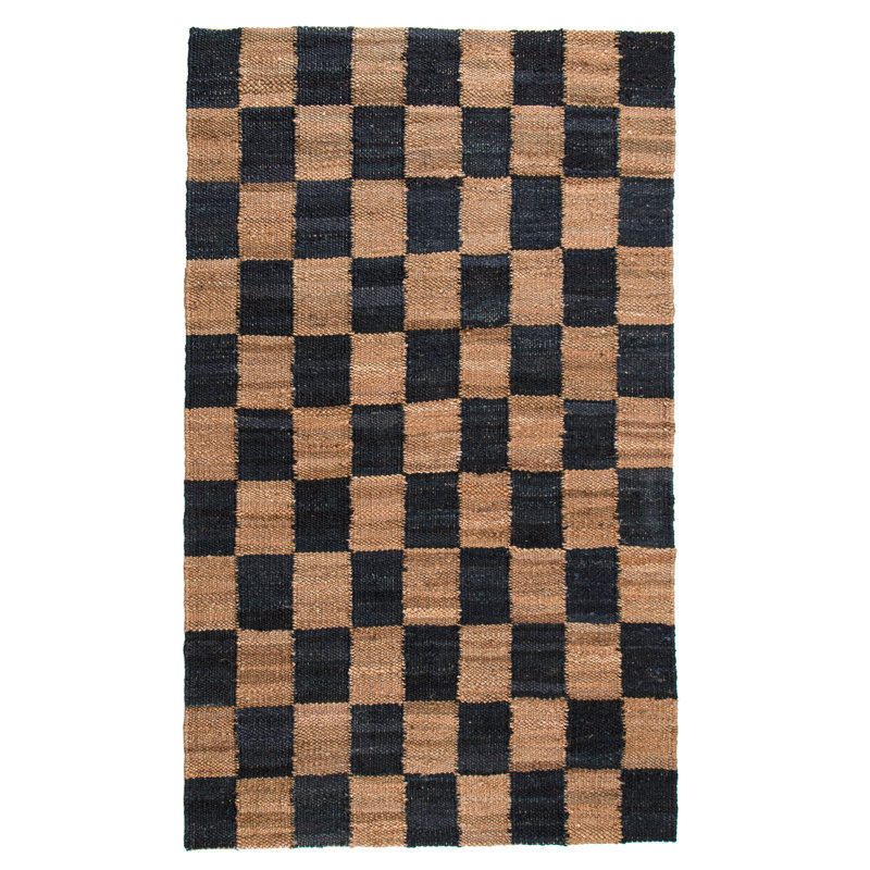 Tapis gris anthracite Madalene, Tapis de couloir 2 pi 6 po x 8 pi
