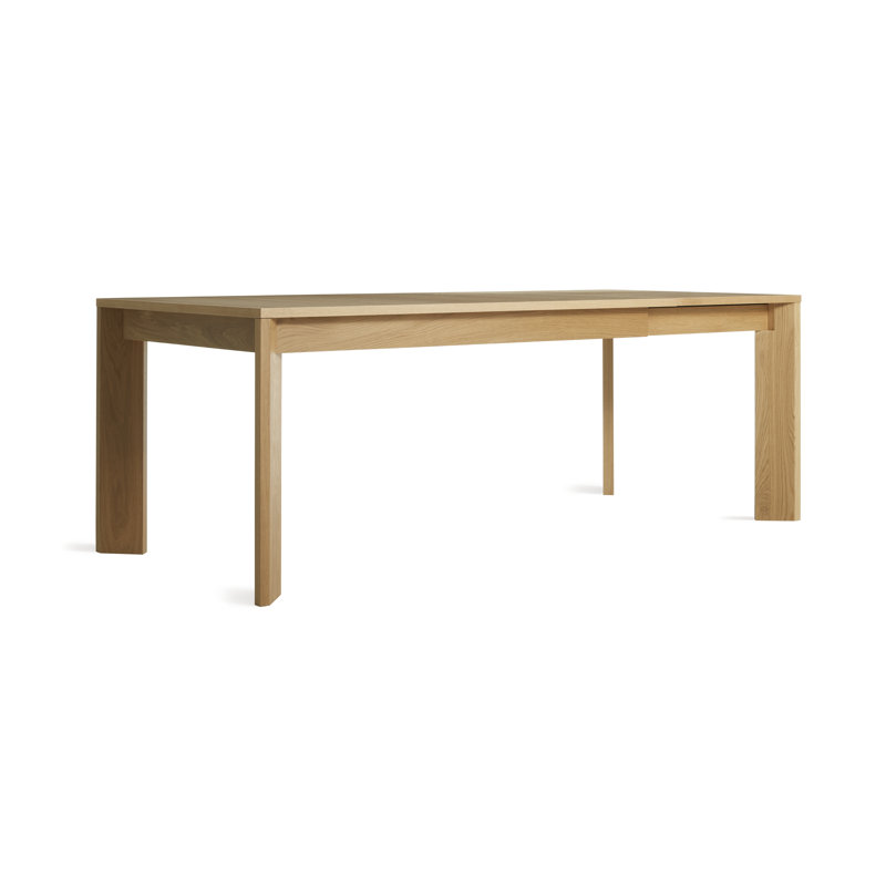 Moreover Solid Wood Dining Table, White Oak, 37" W x 104" L
