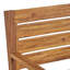 Ensemble repas d'extérieur 7 pièces en bois d'acacia avec coussins, sablé naturel et beige