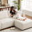 Multi-module combination L-shaped sofa-2030596706