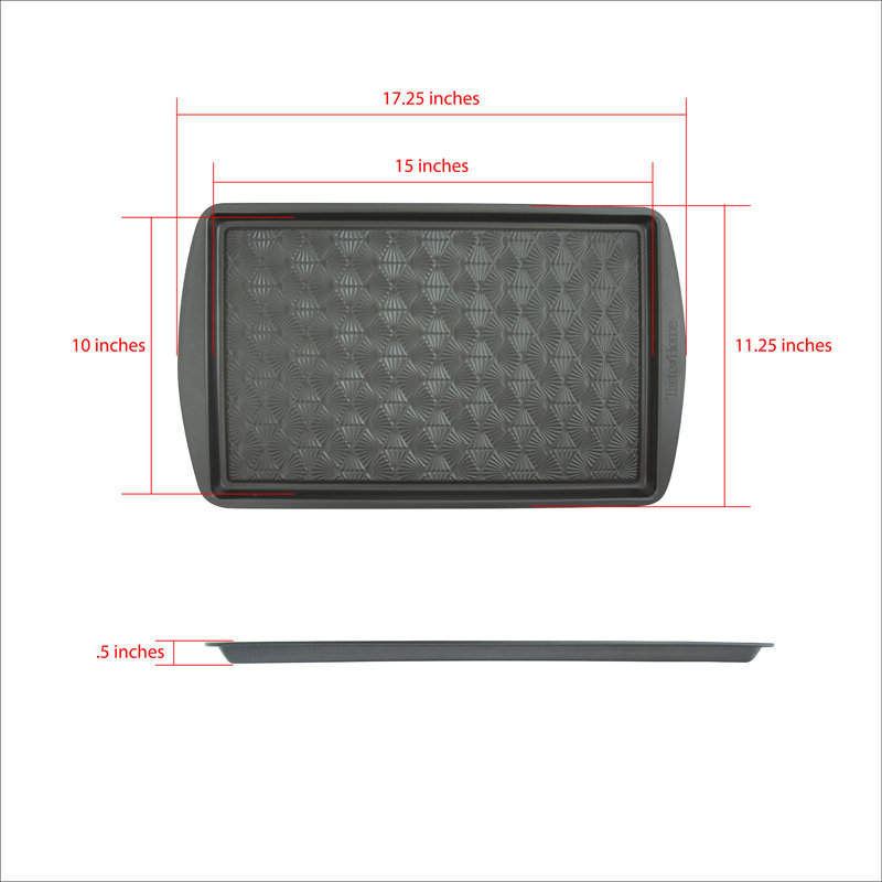 Taste Of Home Non-Stick Steel 3 Piece Baking Sheet Set