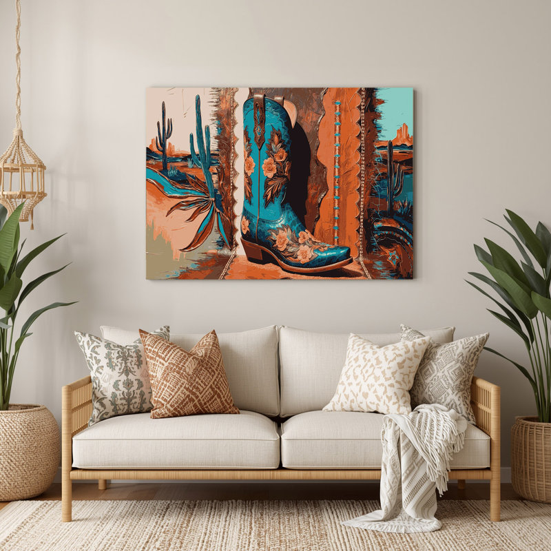 Art mural en métal brun 62 "Southboy", H 144 po x l 216 po x P 0,05 po