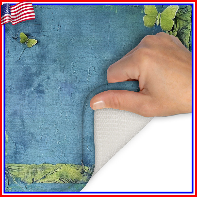 Tapis de bain papillon, 34in W x 21in L