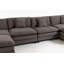 Canapé modulaire moderne à 4 places avec 2 repose-pieds 149,61 po avec coussins de taille-2039841074