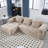 Modular Sectional Sofa, Modern Modular L-Shaped Sofa With Chaise Longue, Equipped With Small Side Pockets And Free Of Compression During Installation.-397817492