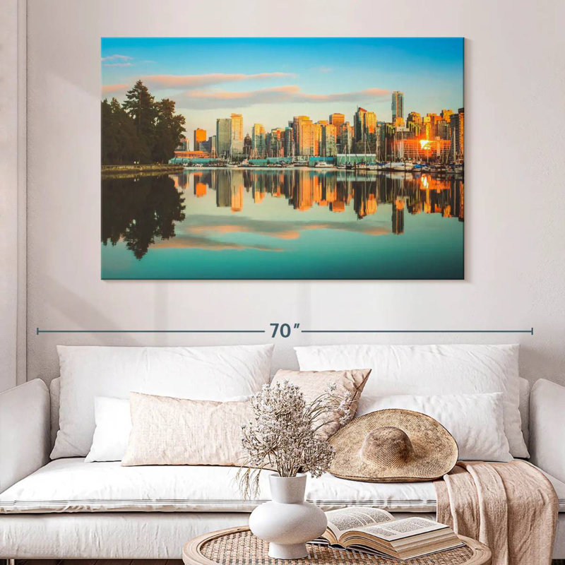 Vanna Vancouver Sunset Skyline, 34" H x 51" W