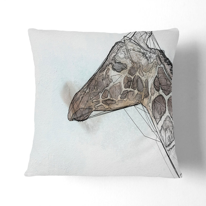 Square Cushion, Stone, 40cm H x 40cm W x 15cm D