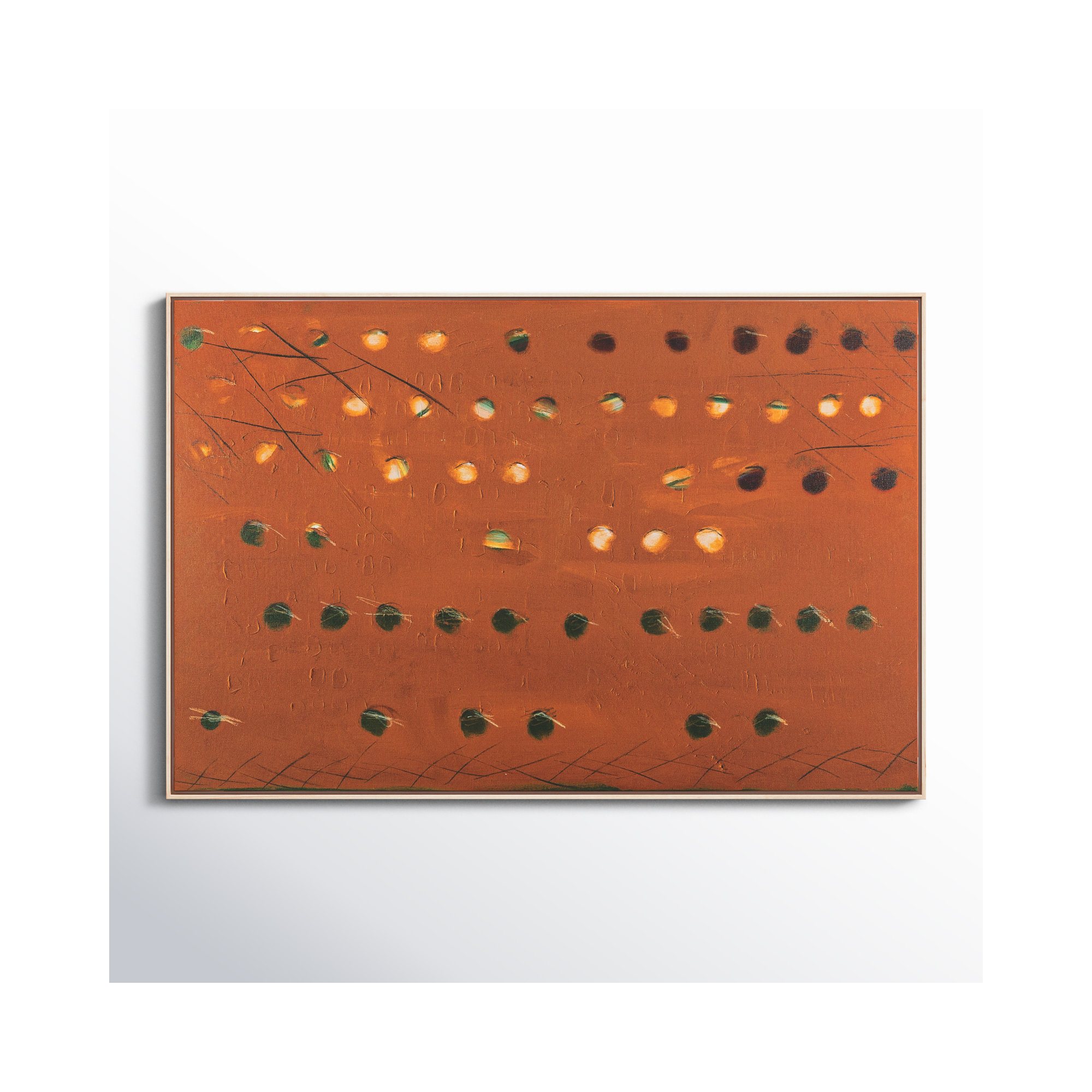 X Spot Rust by Jamie Beckwith, 40" H x 60" W x 2" D