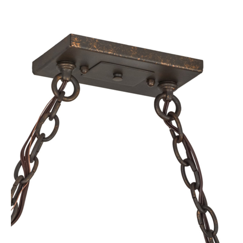 Tourelle Steel Handcrafted Rectangle Chandelier Pot Rack