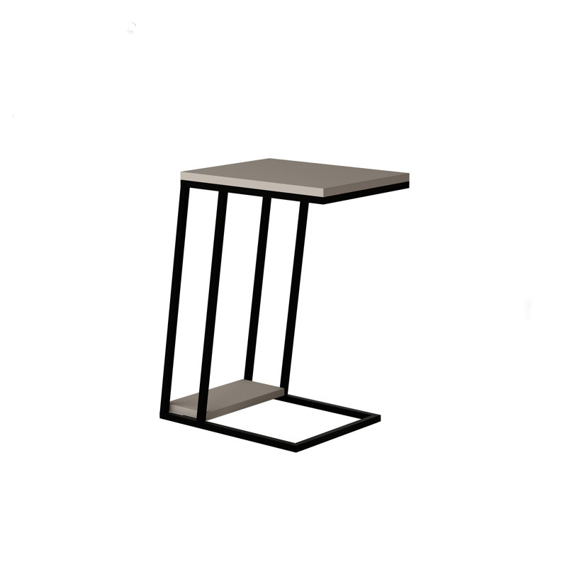 Aires Modern C Shape Side End, Light mocha