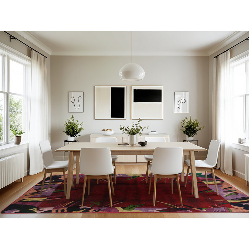 Abstract Indoor Rug, Rectangle 7' x 10'