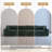 4 - Piece Upholstered Green Faux Rabbit Fur Flannel Reversible Modular Sofa Living Room Sectional Couch-288455745-288455746-288455748
