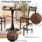 Manviraj 3-Piece Round Dining Table Set-1996500200