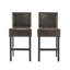 Set Of 2 26" Portman Bonded Leather Counter Height Barstool