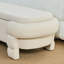 Repose-pieds de 48,8 po avec rangement, banc de rangement, banc de hall d'entrée rembourré avec sièges-897005771
