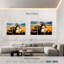 Coucher de soleil africain girafes-107936973