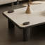 Table basse rectangulaire en bois manufacturé noir