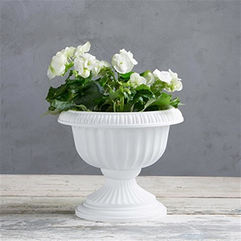 Antonie Urn Planter, White, 12" H x 12" W x 12" D