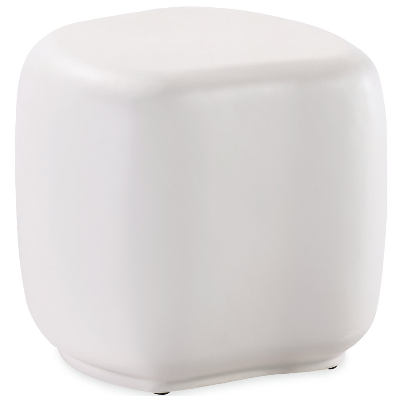 Table d'appoint d'extérieur L 19 po x l 19 po Bazar Free Form, Blanc