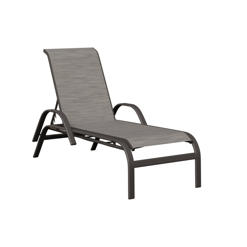 Chaise longue berlinoise en graphite moucheté Berlin Gardens, Graphite moucheté, Beige foncé
