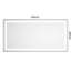 Miroir de salle de bain 55 po x 28 po avec éclairage DEL, cadre en aluminium, 3 températures de couleur, brouillard, mémoire, gradation continue, surface avant et rétroéclairée, contrôle de la luminosité, vue dégagée-130574747