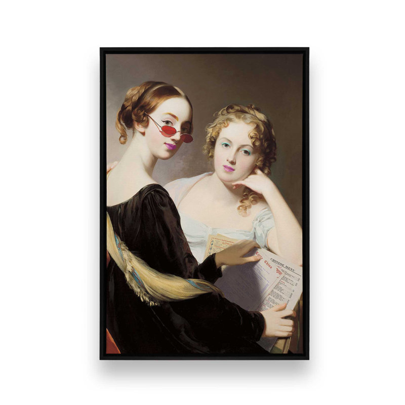 Ordering Takeout by  Art Print, Black, 16" H x 12" W, Floater Frame