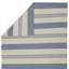 Wendy Jane Flatweave Striped Area Rug in Chambray/Ivory/Blue-1470807823