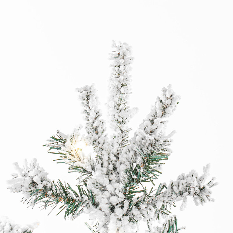 Sierra Lighted Artificial Fir Christmas Tree, 7.5' H