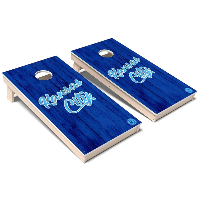 Ensemble de cornhole composite Kansas City Baseball, Ajouter un étui de transport