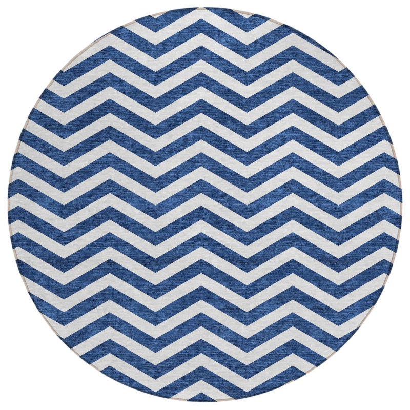 Tapis rond lavable à l'intérieur 8 pi