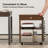Craft Sewing Table with Machine Platform,drawer and 10 Vinyl Roll Holders