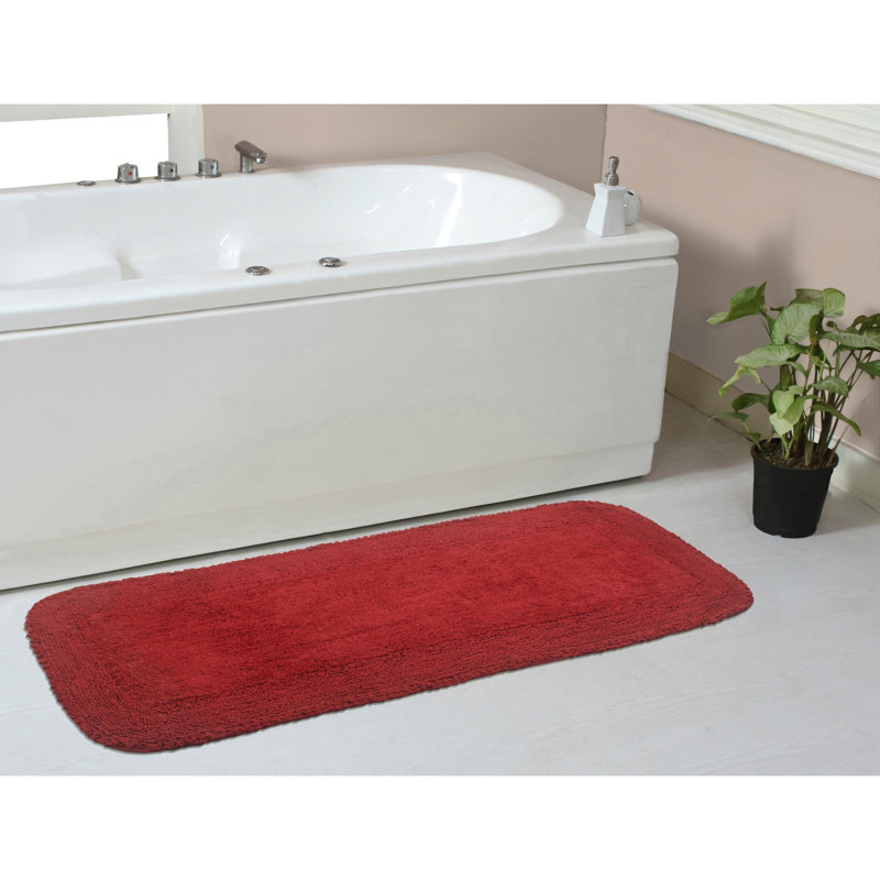 Maytham Bath Rug, Red, Rectangle - 21" W x 54" L