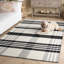 Kilim rayé 902 tissé à la main 80% laine; Tapis 20% coton écossais-1204836897
