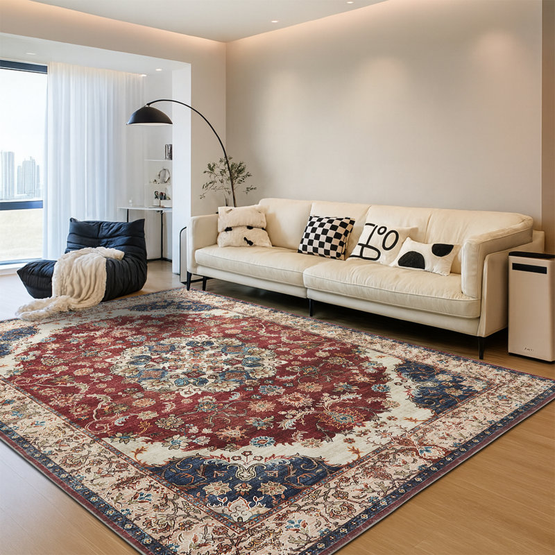 Vintage Oriental Area Rug – Living Room Large Rug for Cozy and Stylish Spaces, Rectangle 40 x 60 cm
