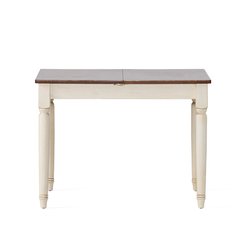 Mcevoy Extendable Rubberwood Solid Wood Dining Table With Extension Leaf  ,dinning table,dining room table